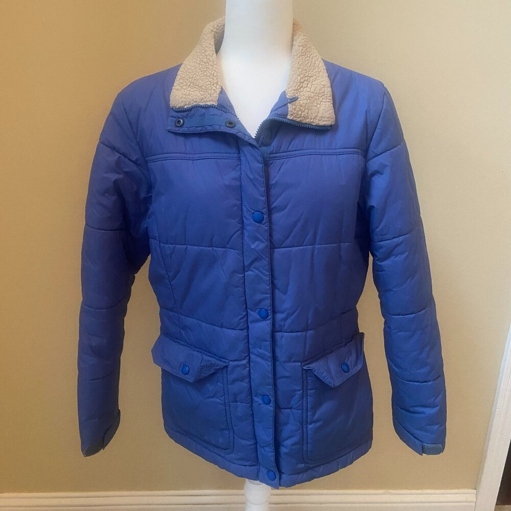 Land's End Womens Winter Jacket with faux fur collar